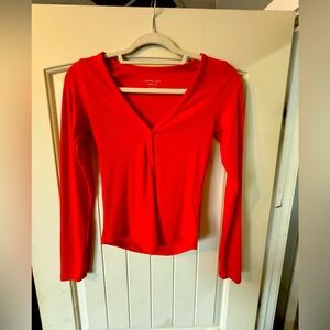 American Eagle Outfitters Red Women's Top